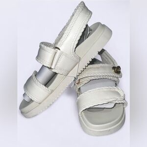 A New Day White Braided Sporty Platform Sandals - NWT